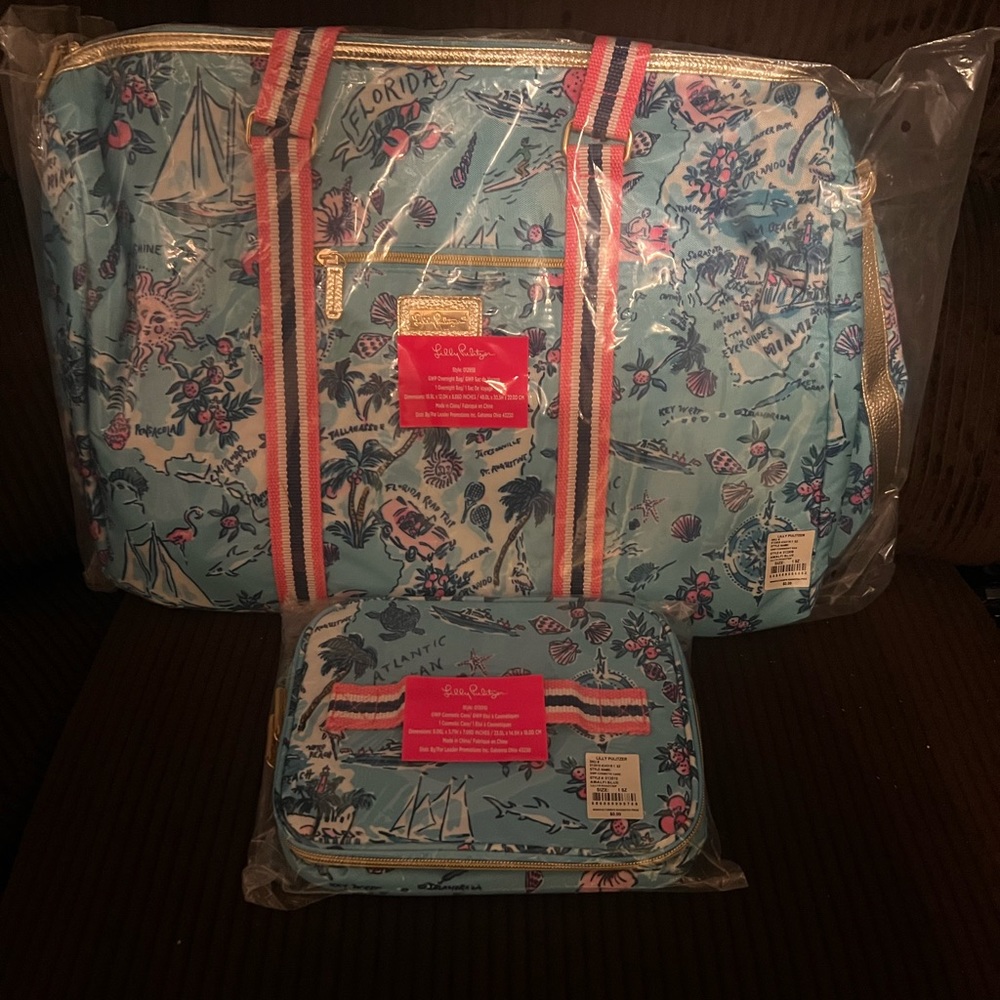 2023 Summer Lilly’s Road-trip weekender bag & Cosmetic bag